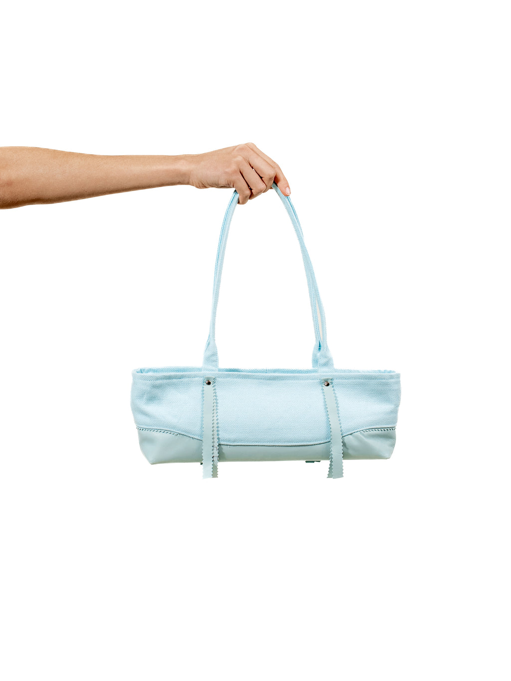 Canvas leather shoulder bag 2