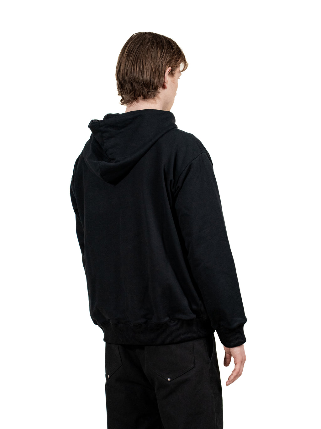 Unisex Oversize Hoodie with side-panels and button print